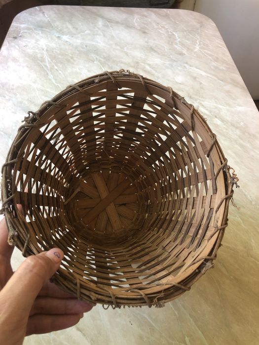 Кошик для букета квітів корзинка плетена натуральна