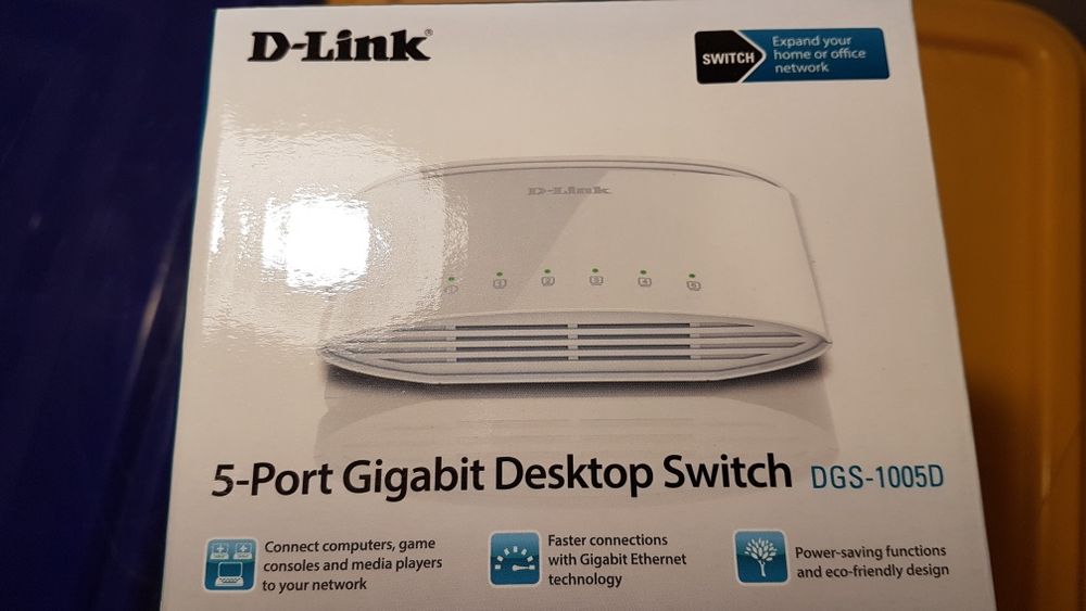 SWITCH D-LINK 5 PORTAS 10/100/1000 (GREEN ETHER) DGS-1005D Referencia