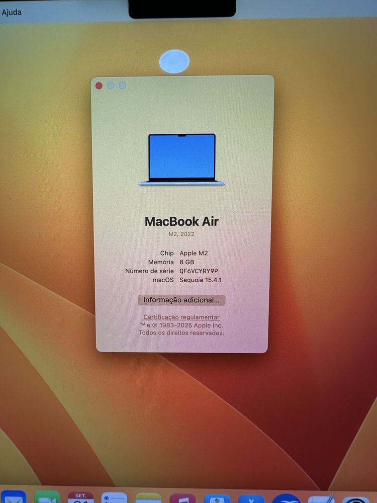 Macbook Air Como novo