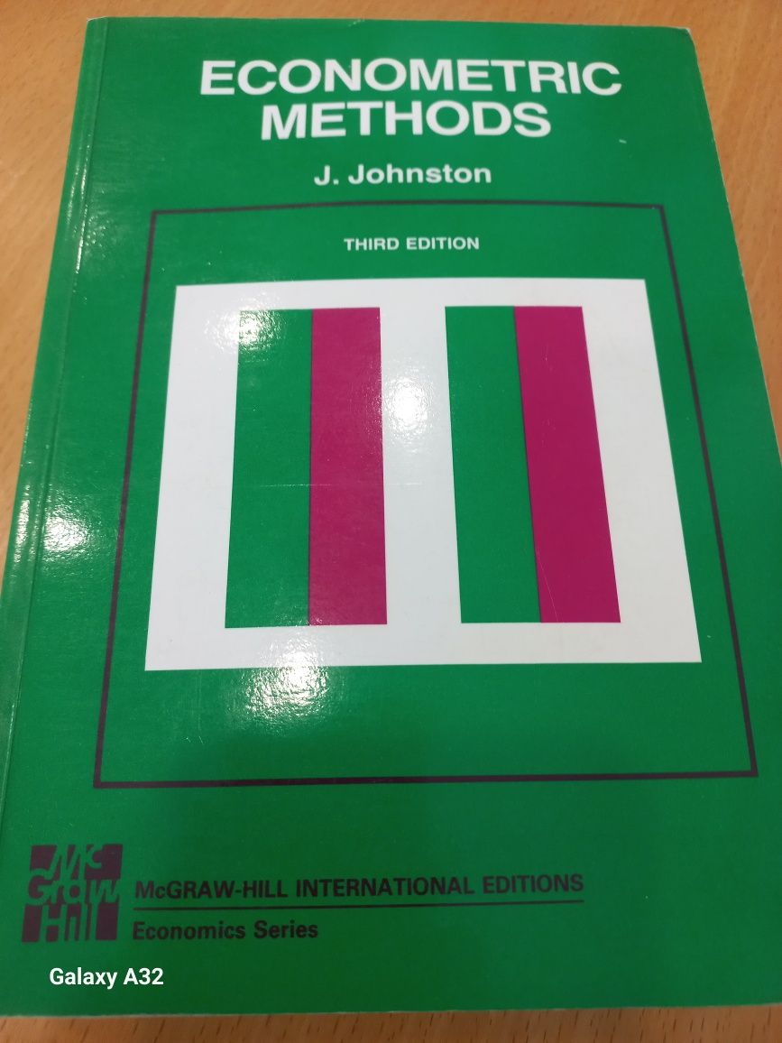 Econometric Methods J.Johnston MCGRAW-Hill