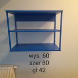 Regał wiszący otwarty