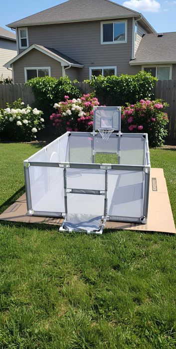 Дитячий манеж 180×120 см з м'яким дном, великий ігровий/манєж,большой