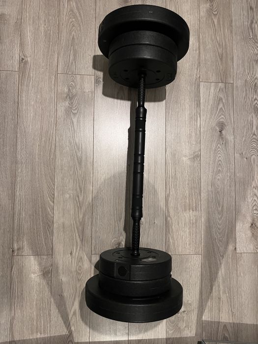 Zestaw hantli regulowanych z łącznikiem+obiążenie