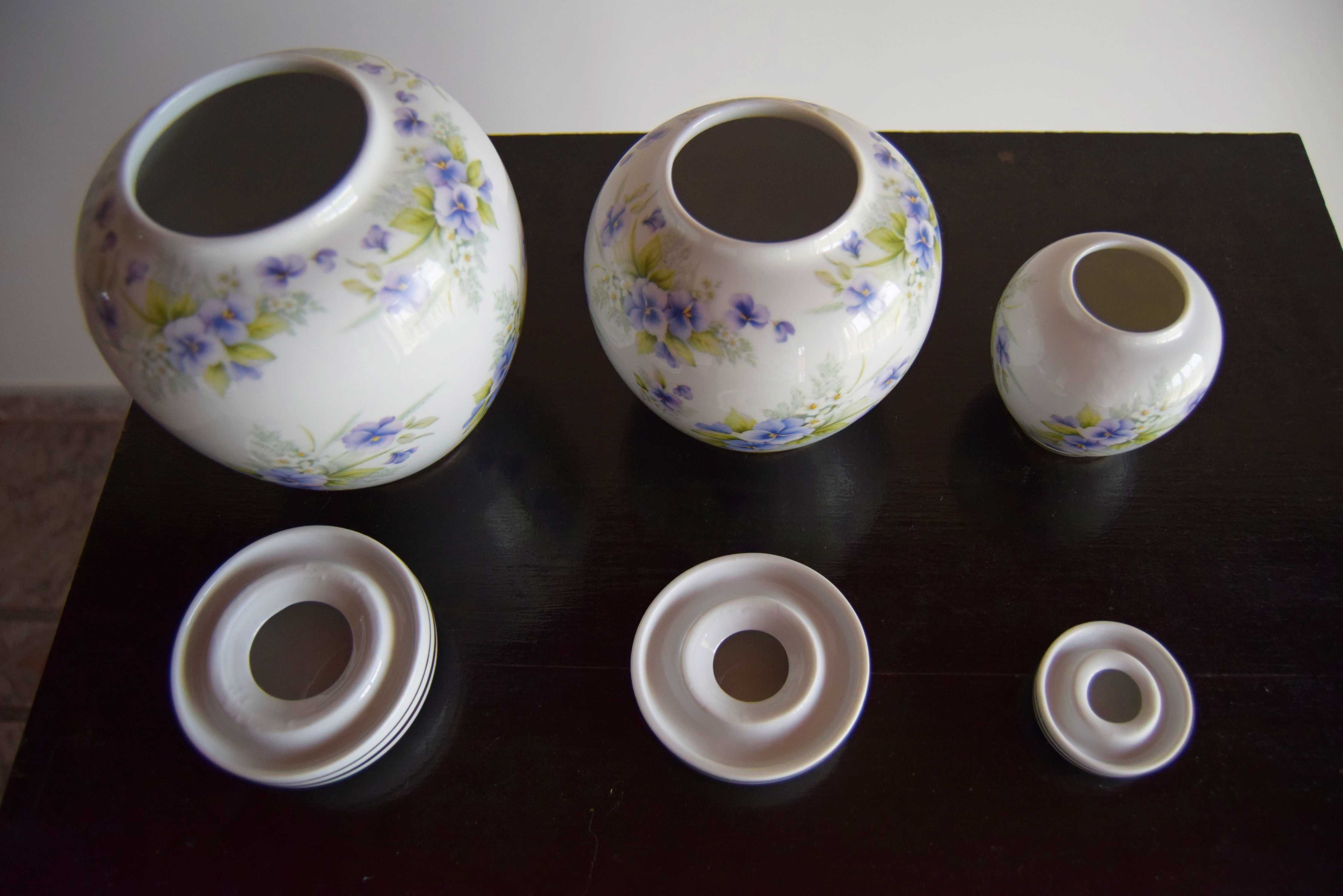 Conjunto de 3 potes - Porcelanas Encarnação