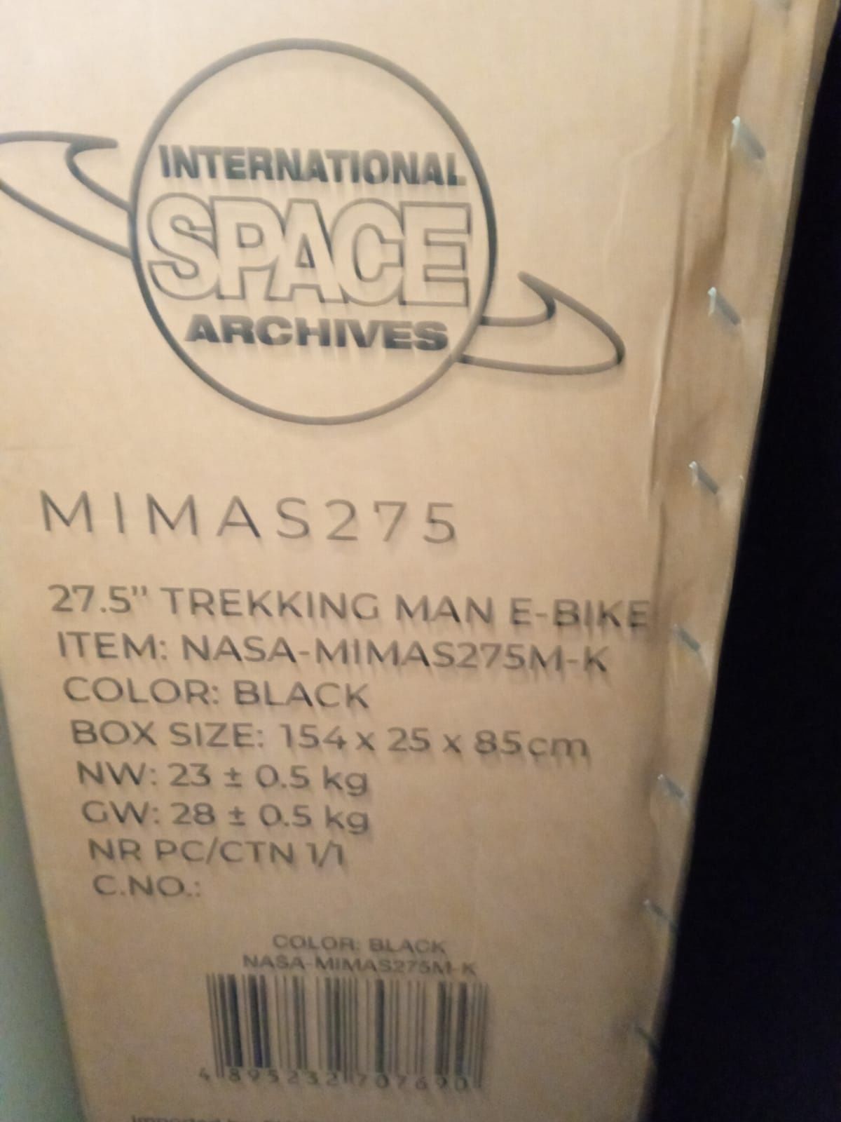 Nowy Rower elektryczny NASA-MIMAS 275M-K