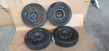 Felgi stalowe z oponami 5J ET35 165/70 R14 5X100 VW Polo 6Q0601027H