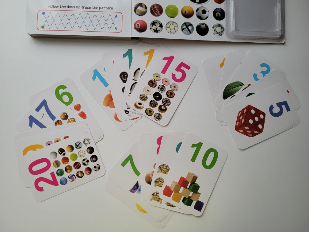 Numbers flash card book - książka do nauki angielskiego