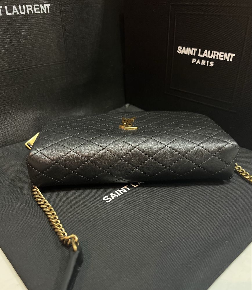 Сумка YSL Saint Laurent Gaby zippered lambskin Ив Сен Лоран Люкс
