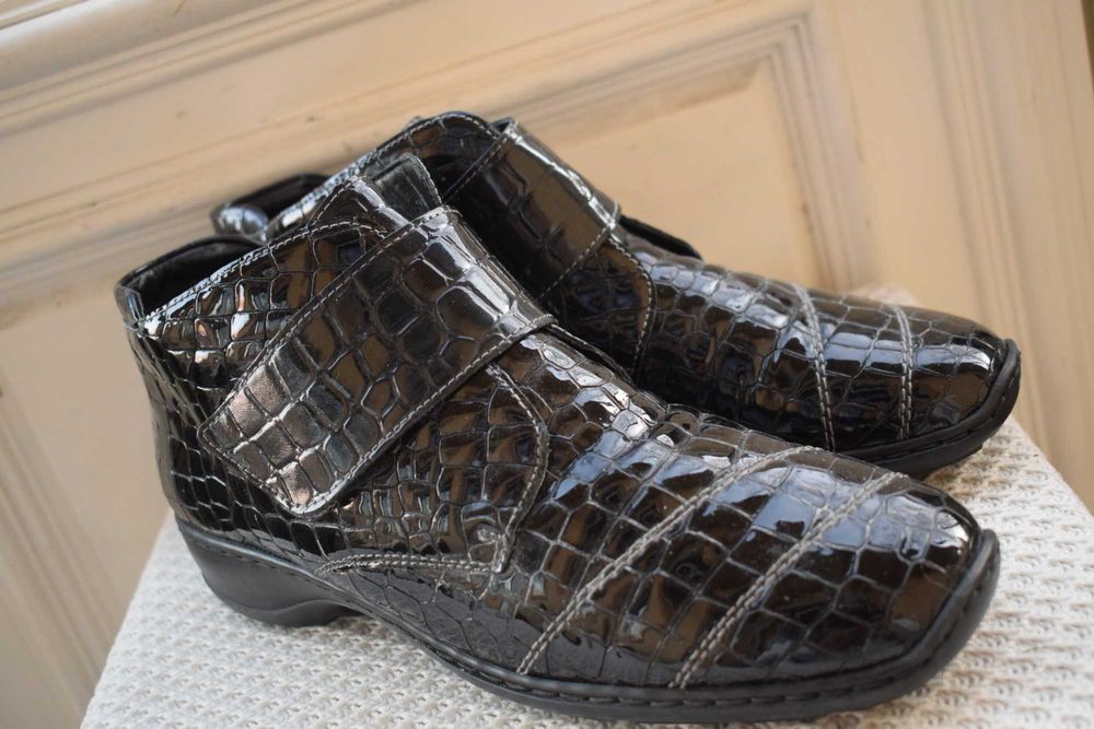 кожаные ботинки зимние полусапоги Rieker р. 41 26.5 см