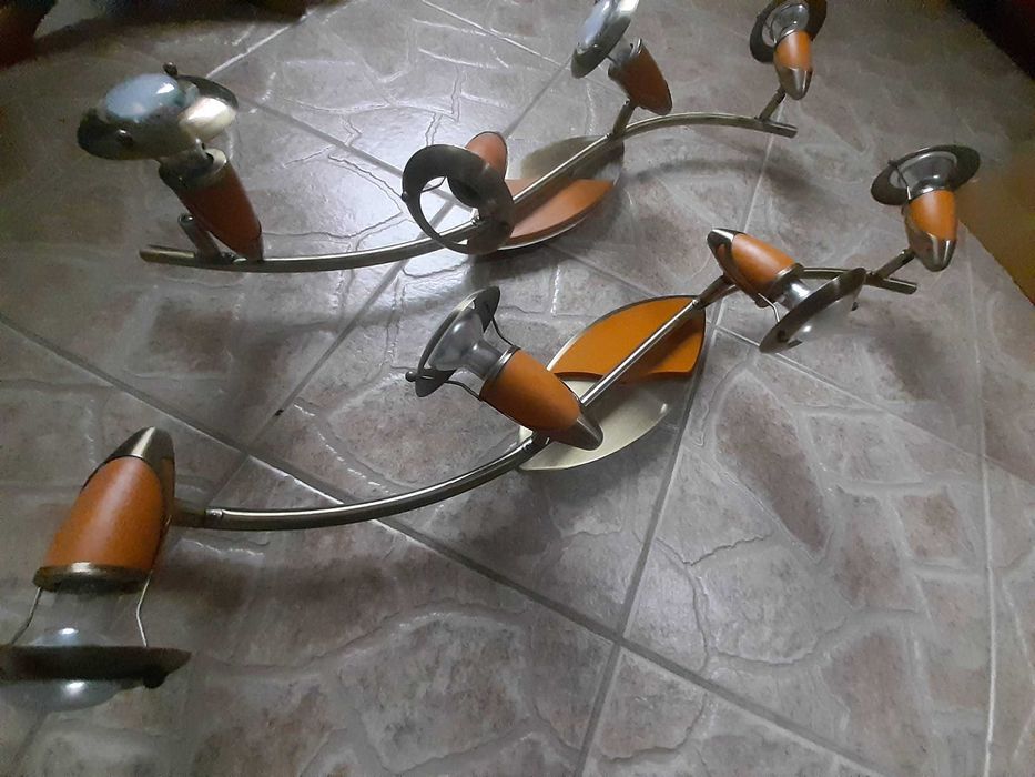 Lampa sufitowa z żarówkami 2 sztuki