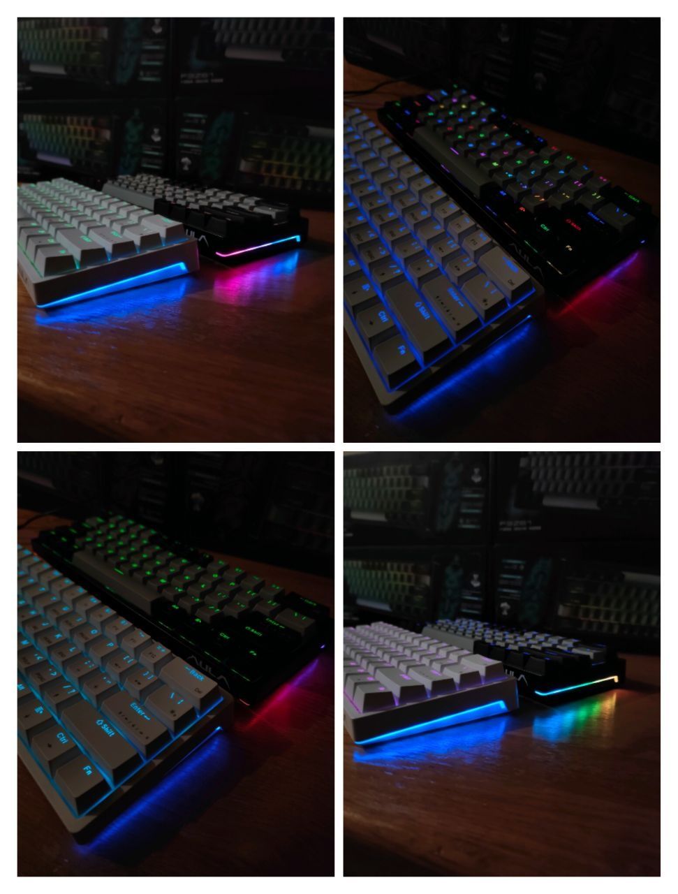 Механічна Aula F3261 ігрова клавіатура з RGB Hot-swap Red Brown switch