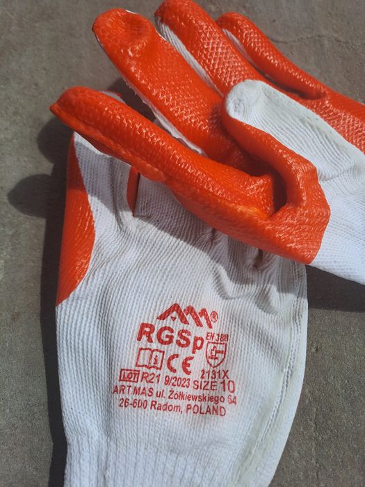 Rękawice robocze brukarskie