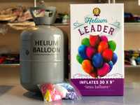 Hel balonowy, zestaw butla + 30 balonów + wstążki + reduktor