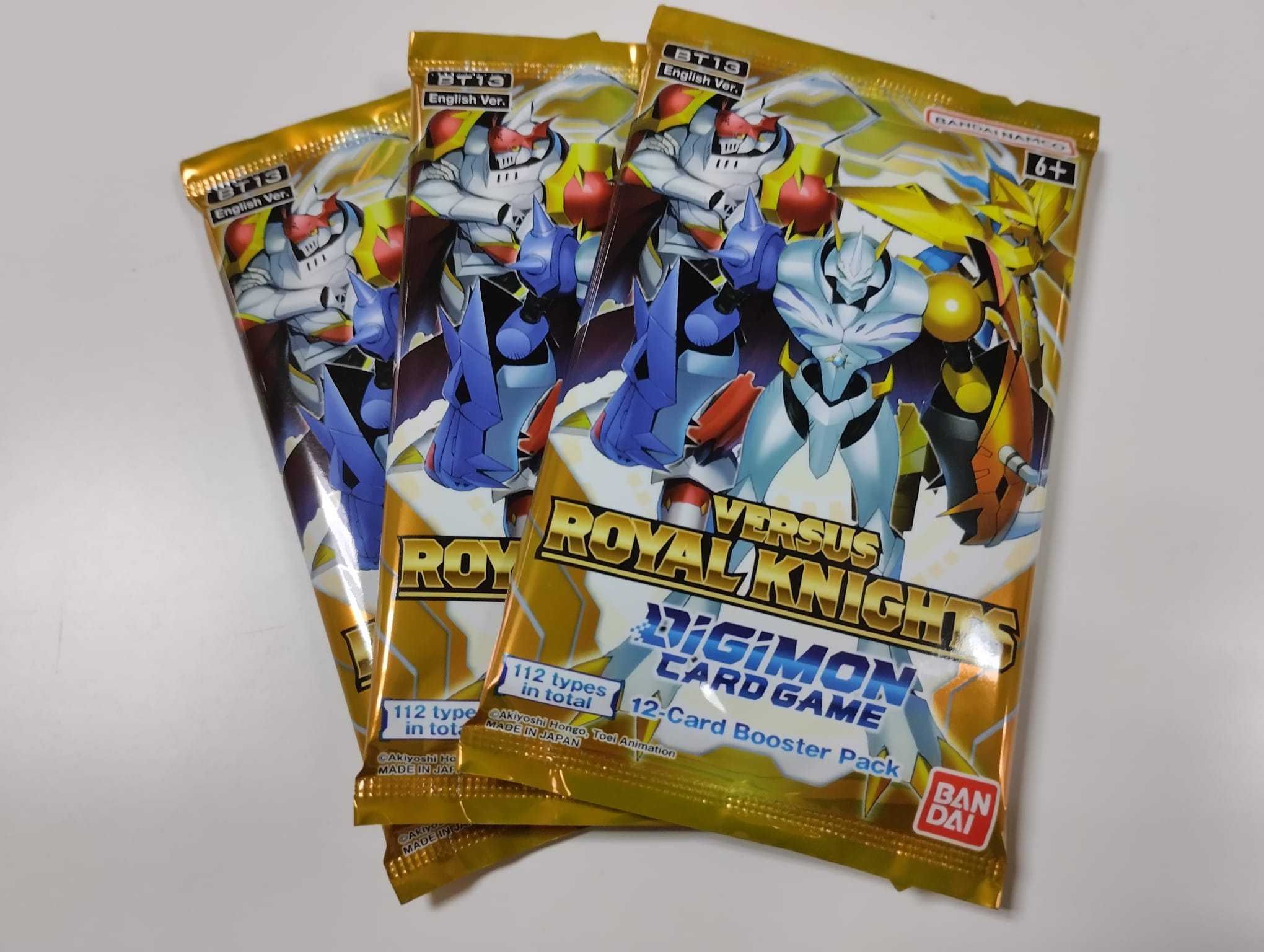 3 boosters Digimon Versus Royal Knights  - Selados