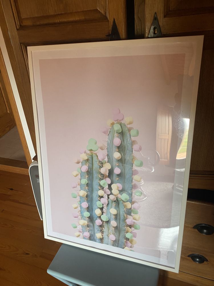 Poster / quadro com moldura branca