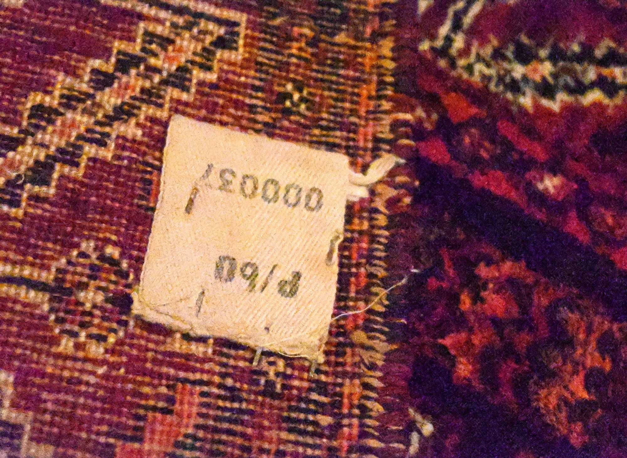 Dywan wełniany wełna ręcznie tkany 128x174 cm vintage perski