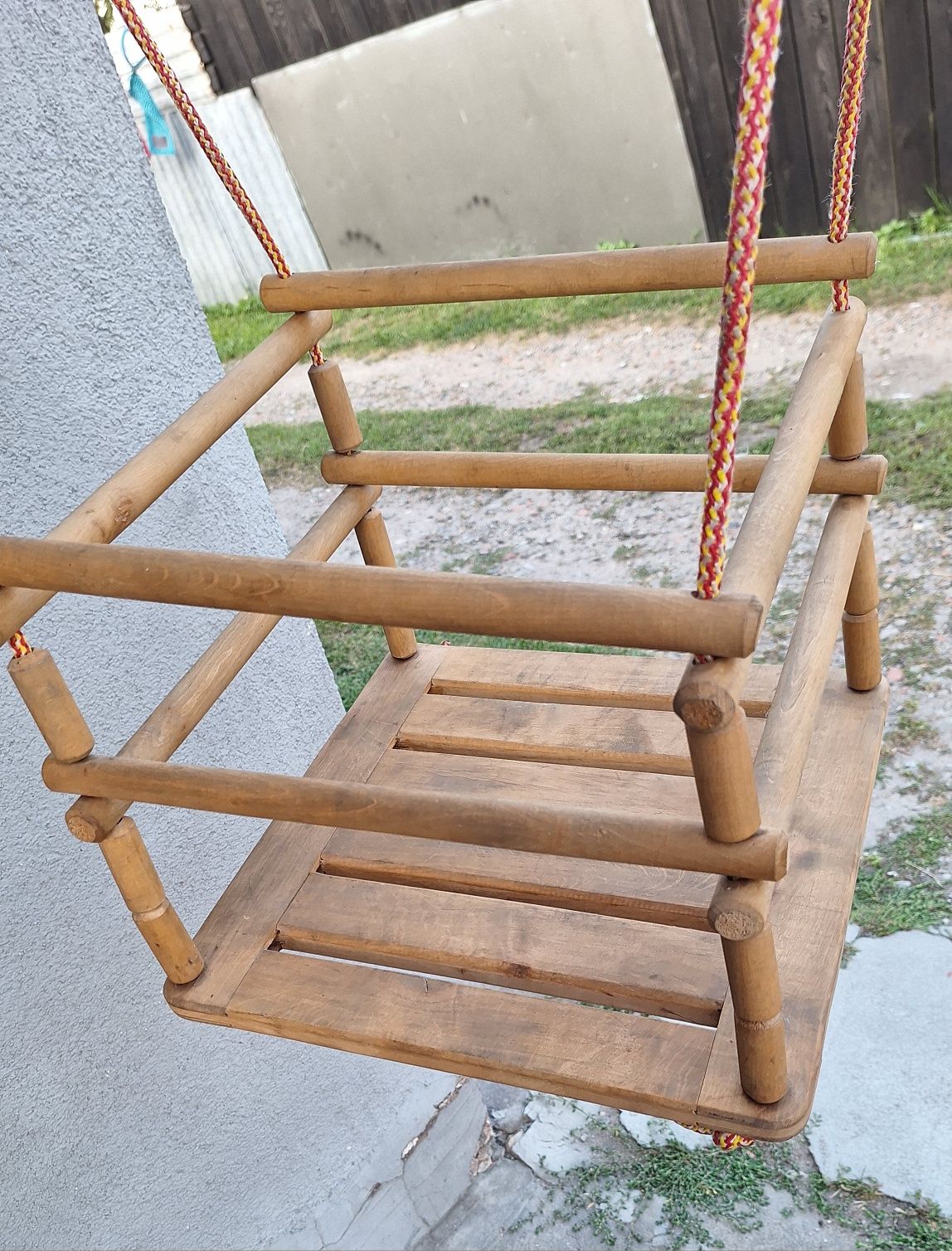 Huśtawka drewniana
