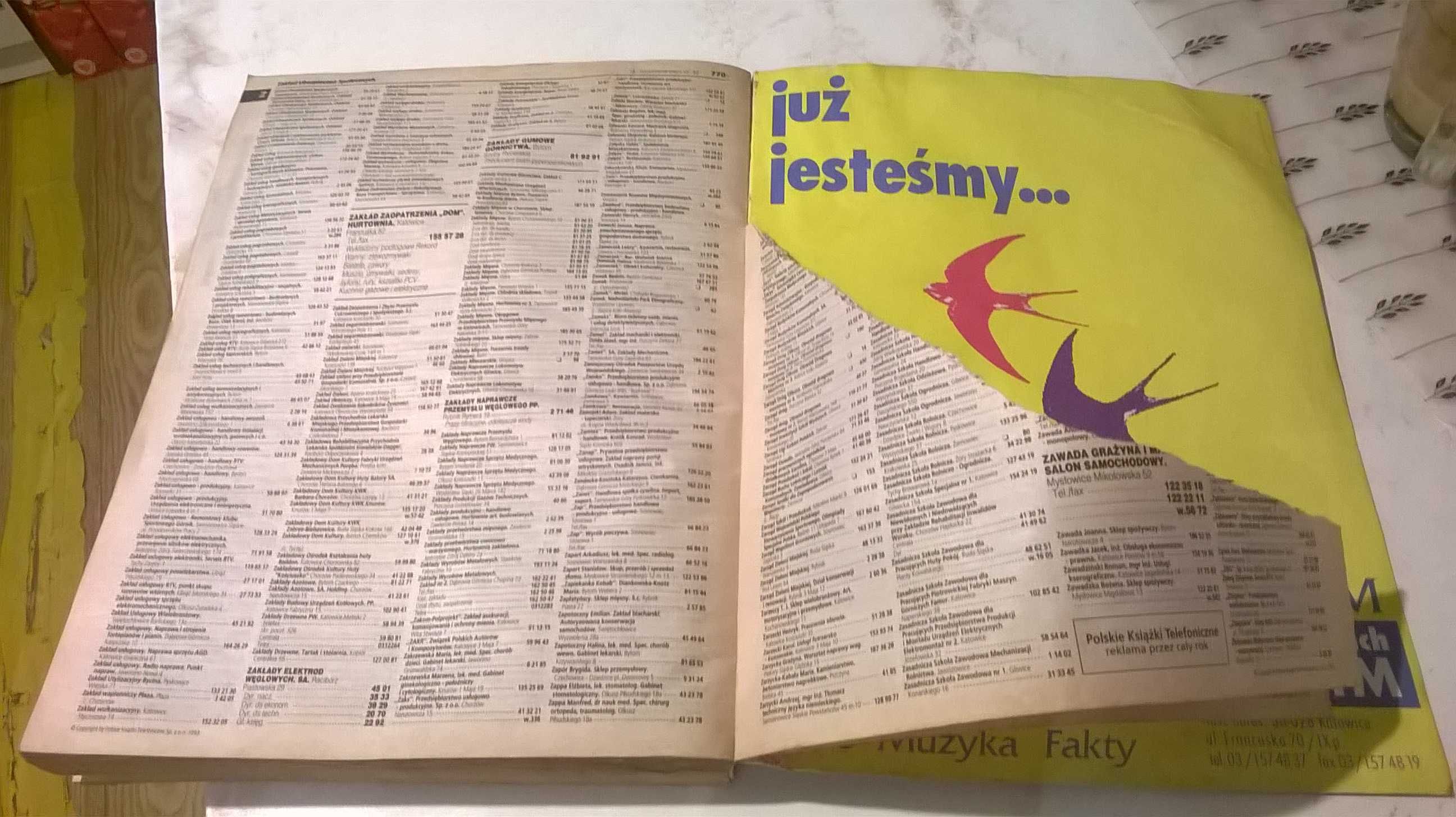 książka telefoniczna KATOWICE i wojew. katowickie - 1994 rok