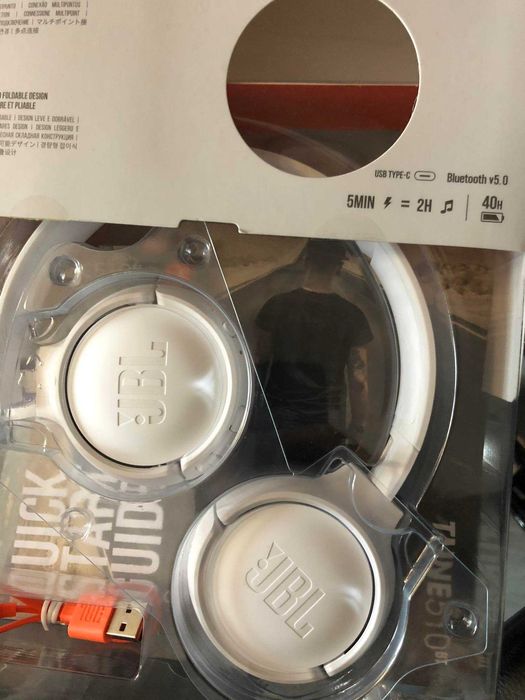 słuchawki nauszne JBL Tune 510BT Białe nowe