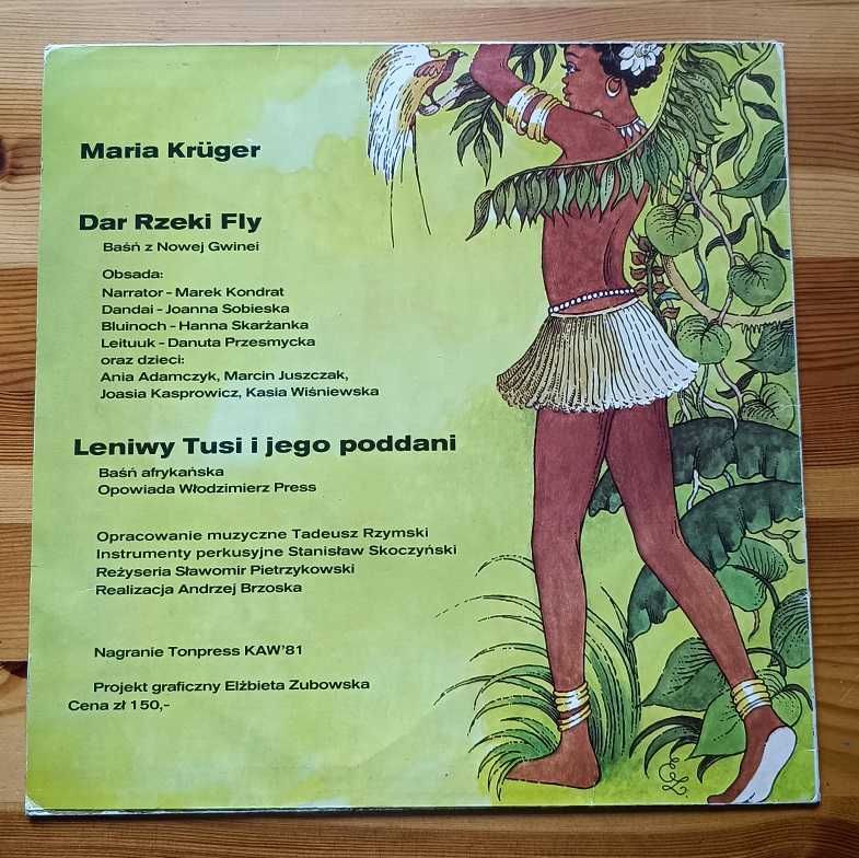 Baśnie - M.Kruger/Dar rzeki Fly/Leniwy Tusi i jego poddani/płyta winyl