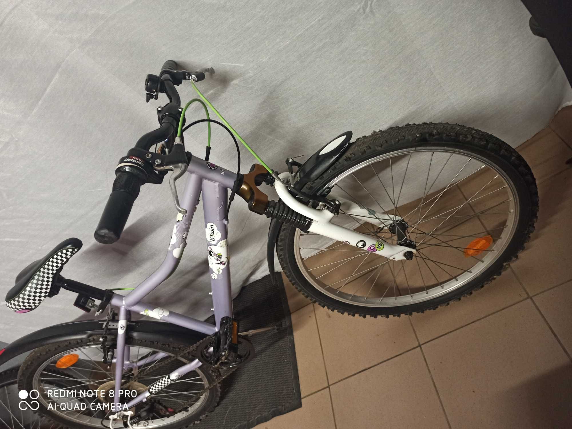 Rowerek Dzieciecy Btwin 24 cali + Amortyzator + Przerzutki ---Okazja