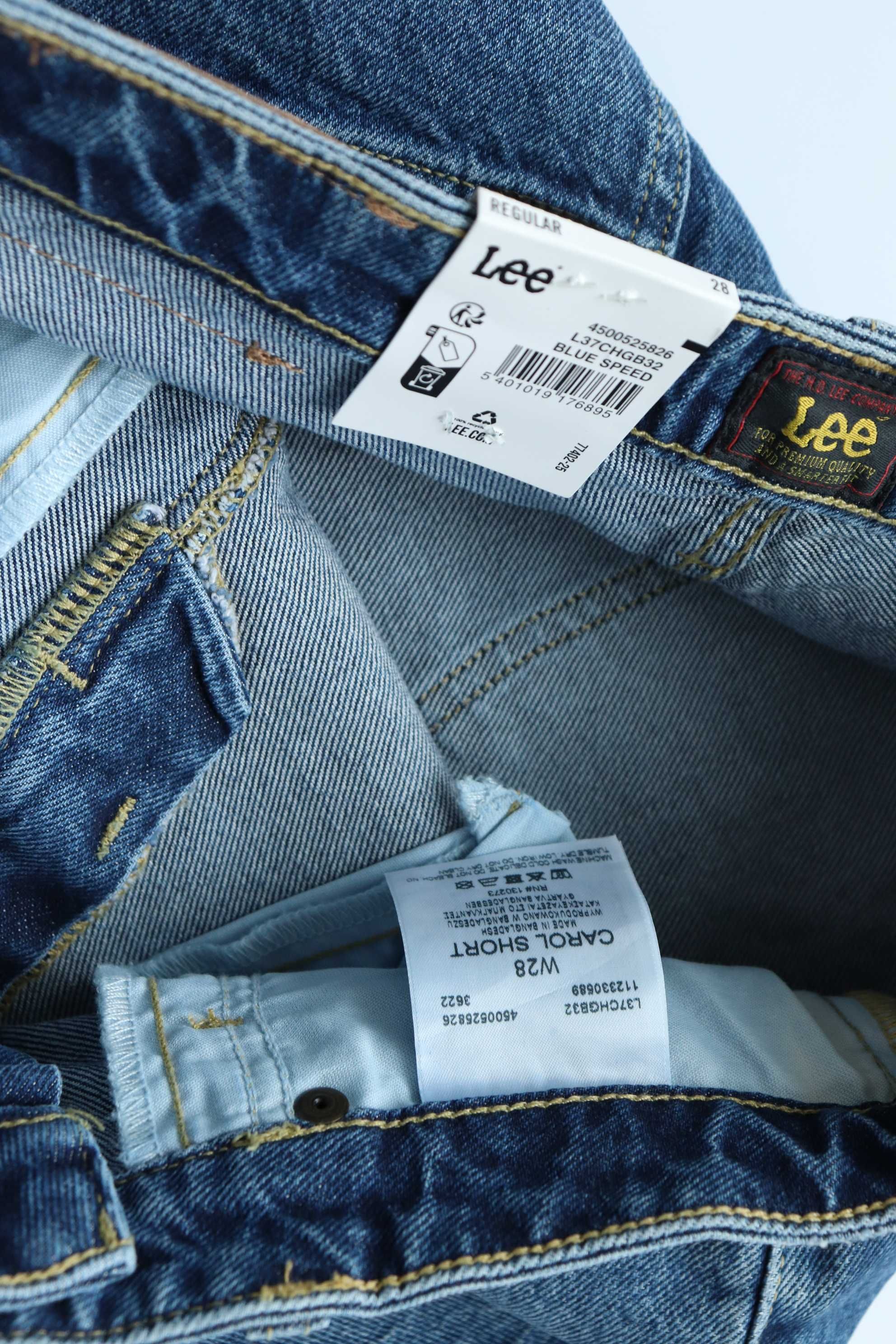 LEE CAROL SHORT W28 damskie krótkie spodenki jeansy szorty nowe okazja