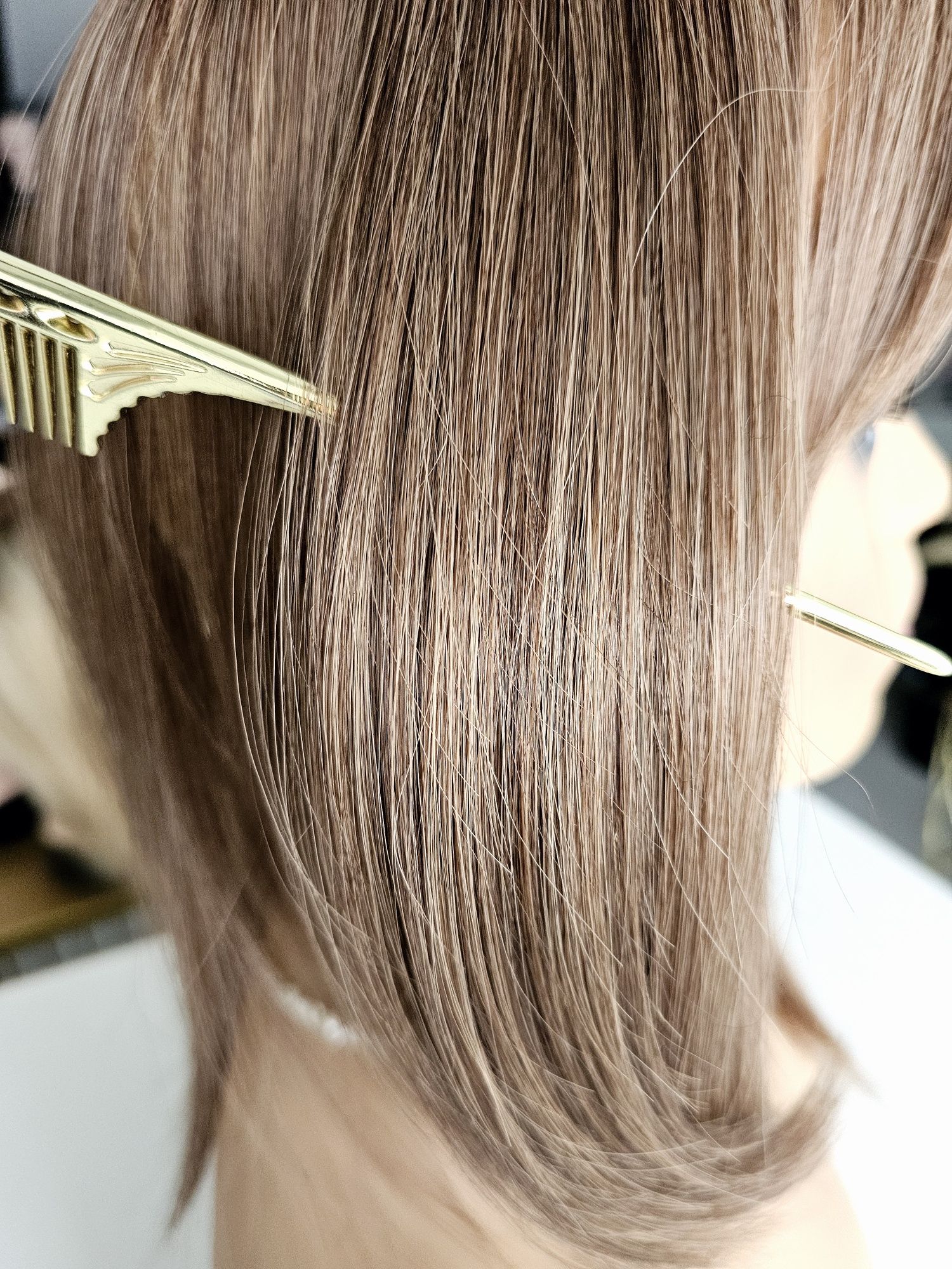 Topper tupet uzupełnienie włosów Ida ciemny blond naturalny efekt