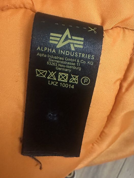 Чоловіча парка alpha industries