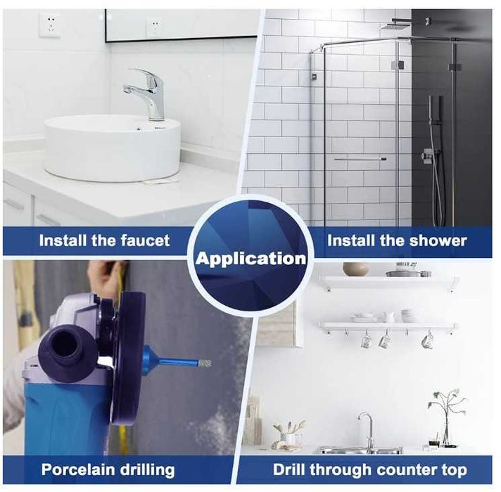 Otwornica diamentowa do gresu 10mm M14 BRSCHNITT