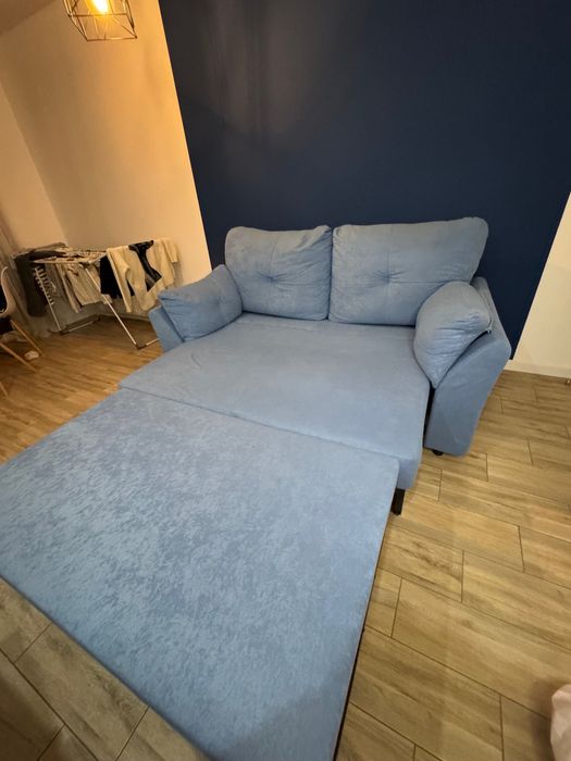 Диван блакитний розкладний
