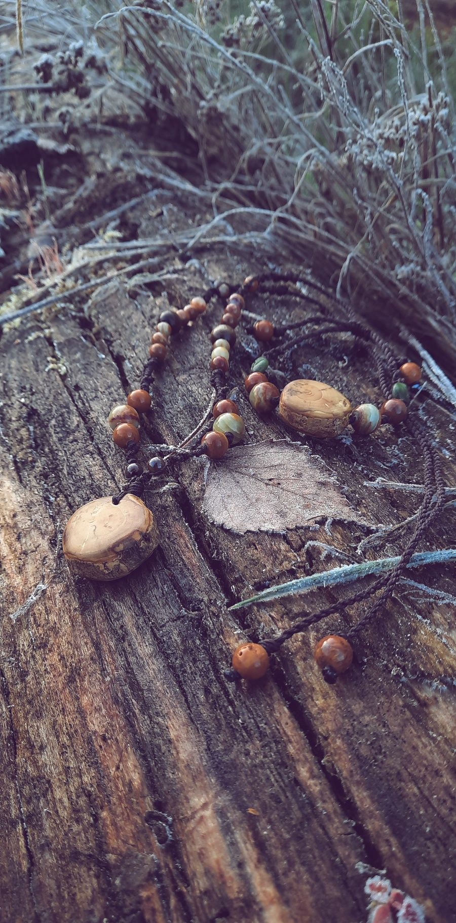 Zestaw naturalnej biżuterii dla leśnej duszy