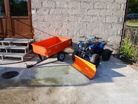 Quad spalinowy 3+1 4T HAK przyczepka zestaw  wsteczny bieg