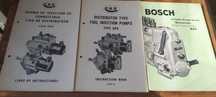 3 Livros Técnicos de Mecânica "BOSCH" e "C.A.V." Originais (Anos 50/60