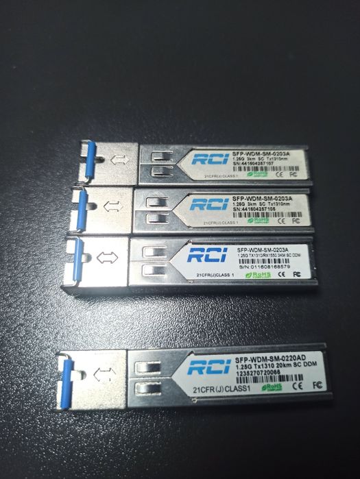 Оптичні SFP-модулі (Трансивери) 1.25G WDM/BiDi (3 км, 10 км, 20 км) SC