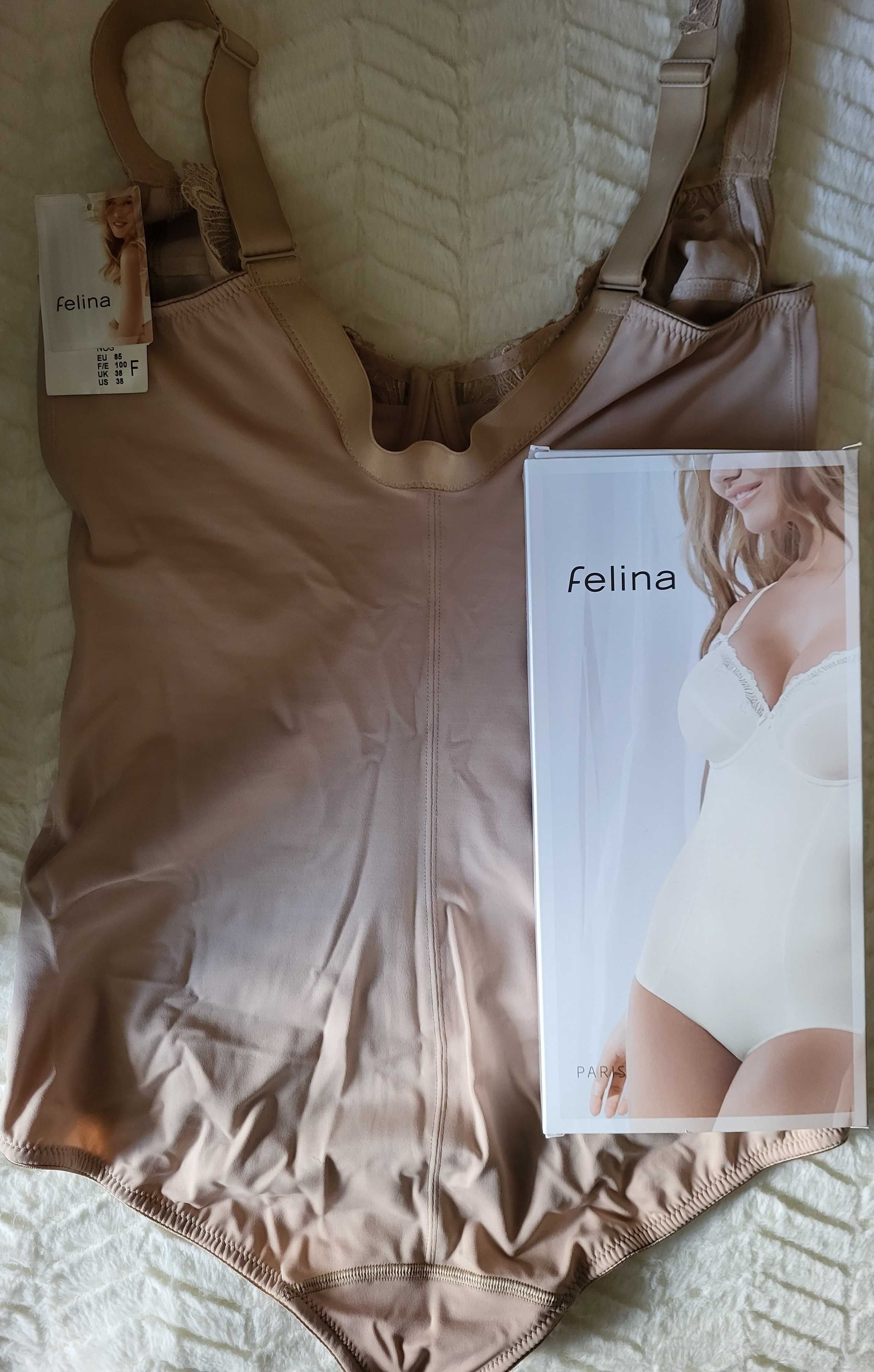 Body Felina Paris; kolor sand- piaskowy, rozmiar: 85F