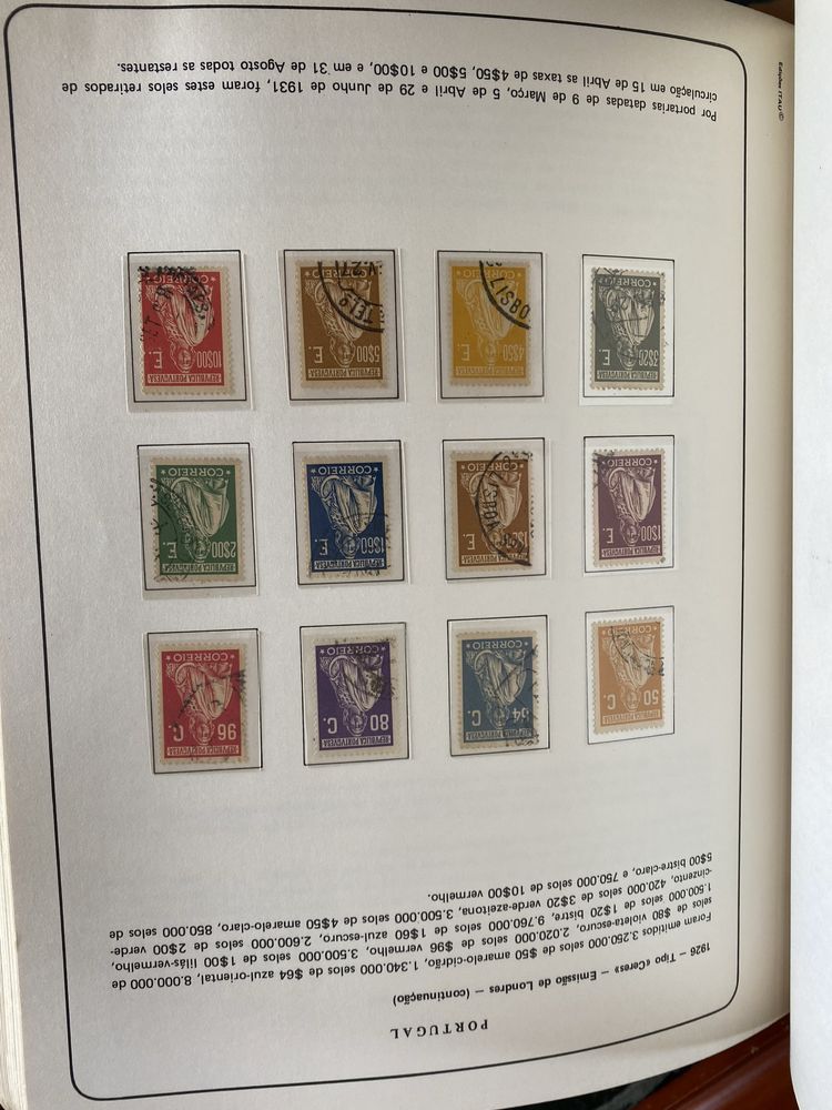 Coleccao de Selos (2 volumes) com selos antigos