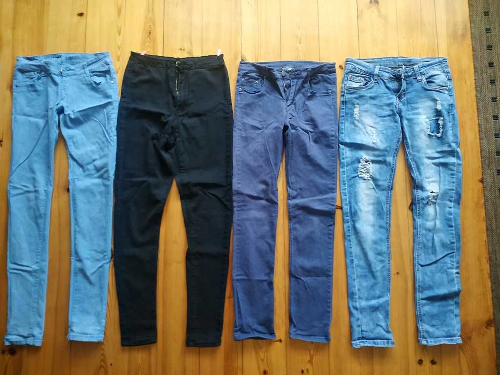 Spodnie jeansowe roz.36 damskie 20-par+2-koszule.