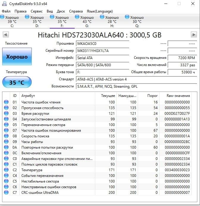 Жёсткий диск, HDD Hitachi, Toshiba 3Tb