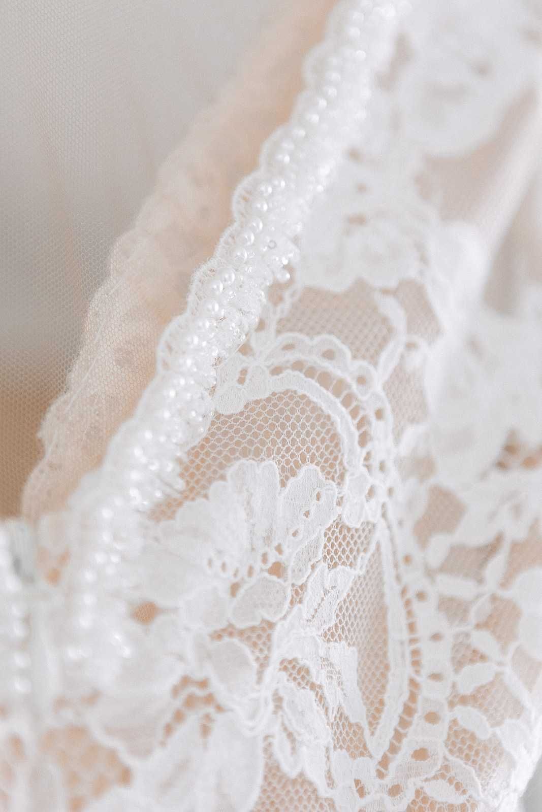 Suknia ślubna boho rybka XS