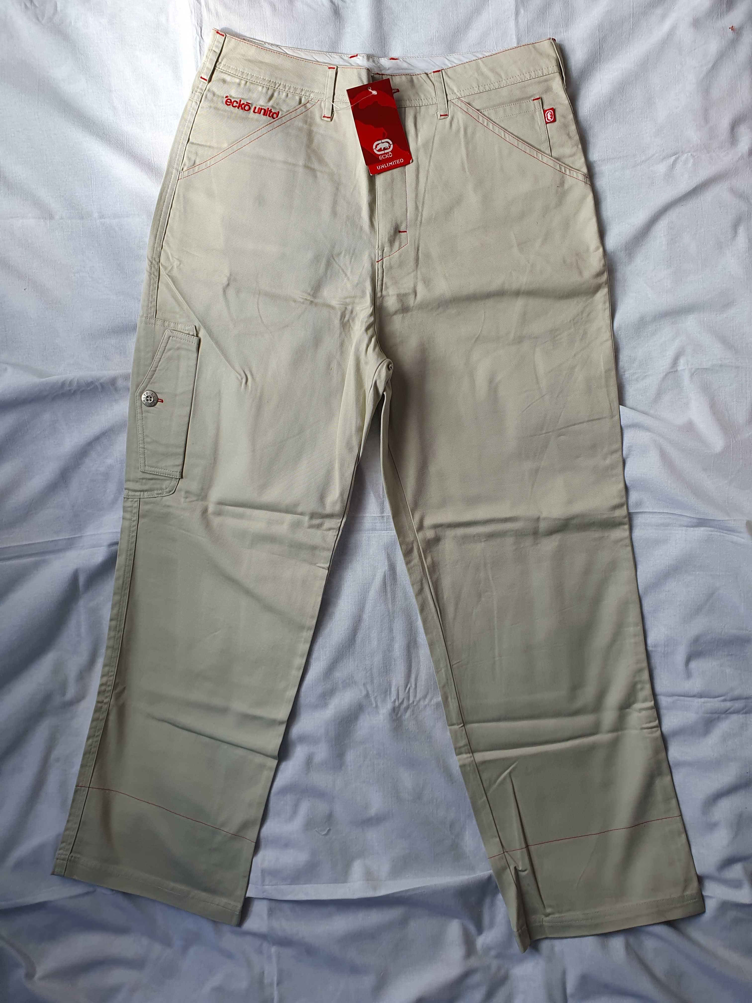 Nowe Oryginalne Spodnie Ecko, rozmiar S ,cena £34.99