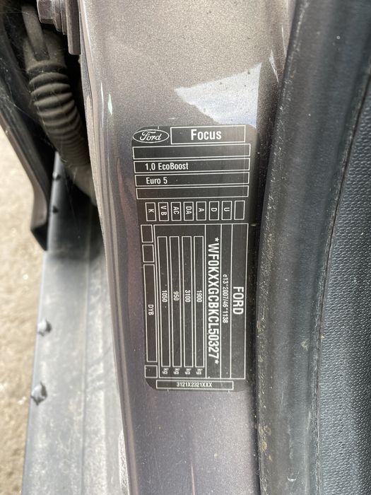 Розборка, Двері Ford Focus mk3 1.0 EcoBoost, колір VB мкпп 6