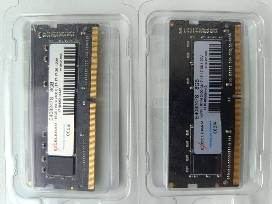 Exceleram DDR4 16GB 2400 MHz SO-DIMM ( kit 2x8Gb)