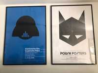Posters Pigasus Gallery em moldura de 100x0,70 - Darth Vader e Batman