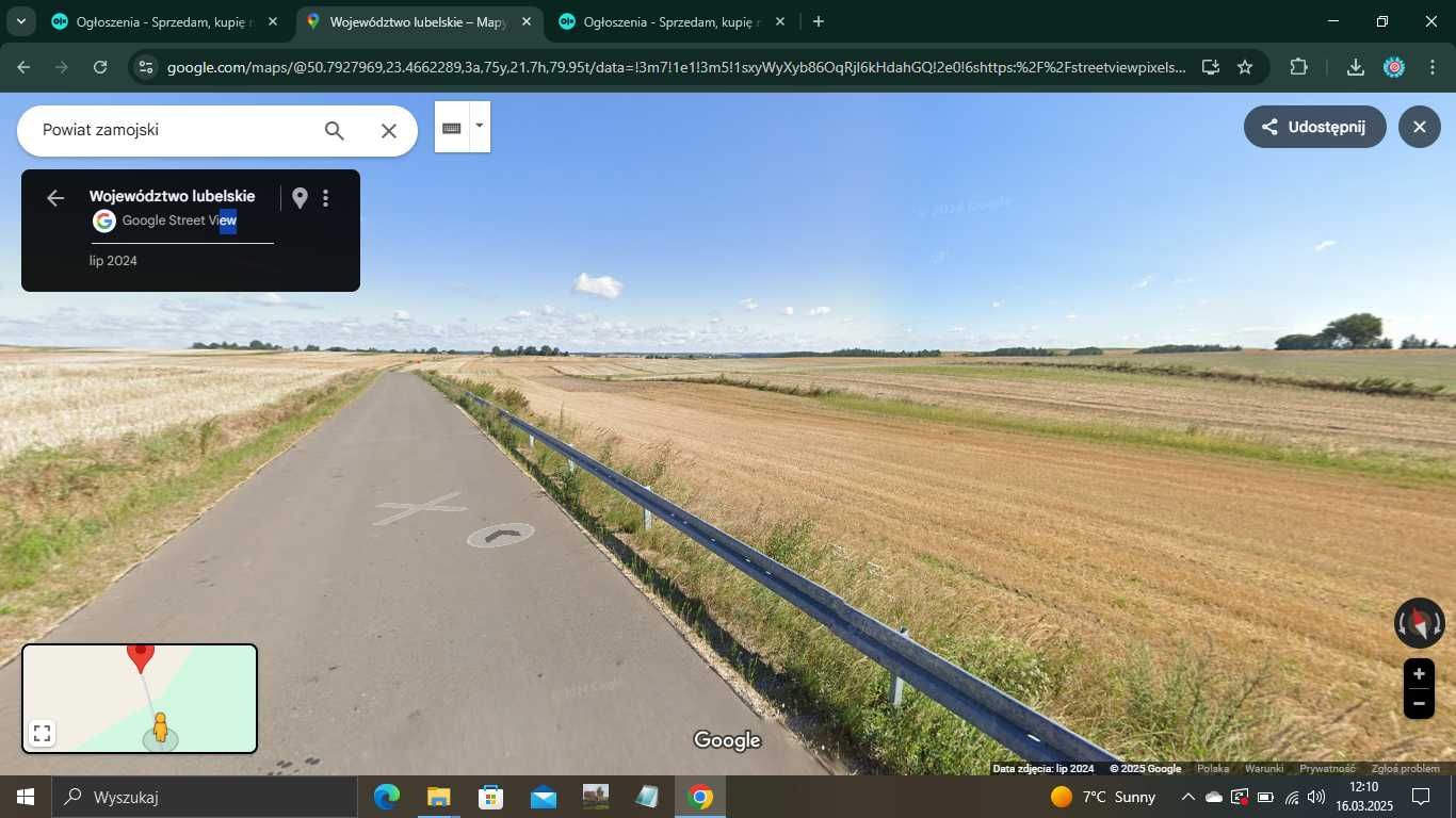 Sprzedam pole 1.80ha Żuków