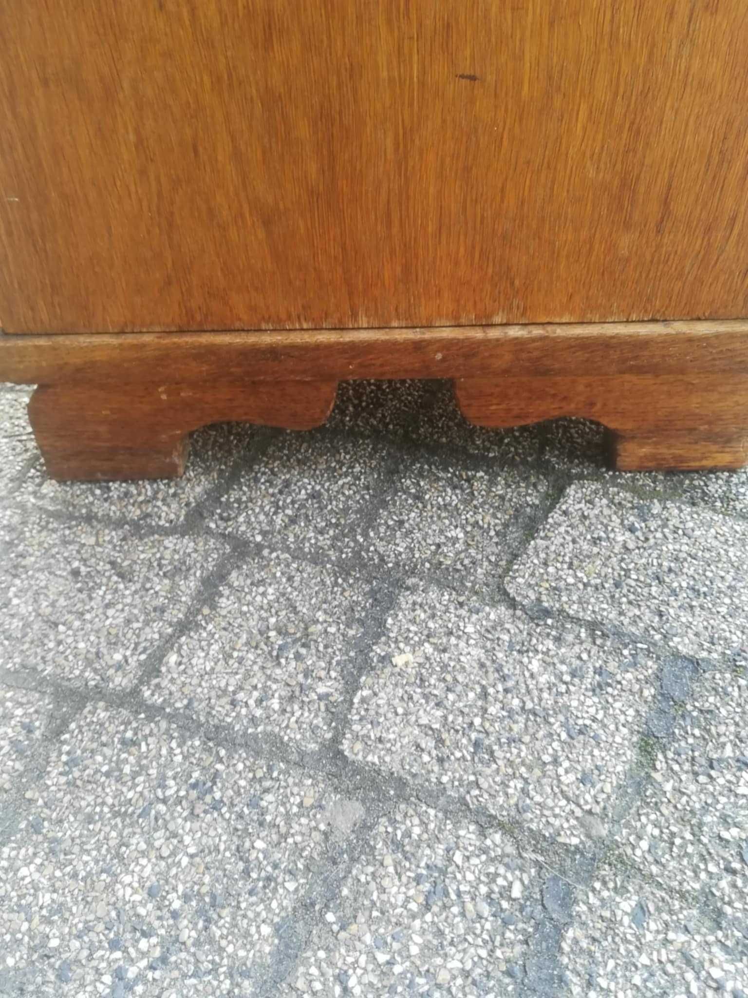 Szafka nocna stara prl dębowa