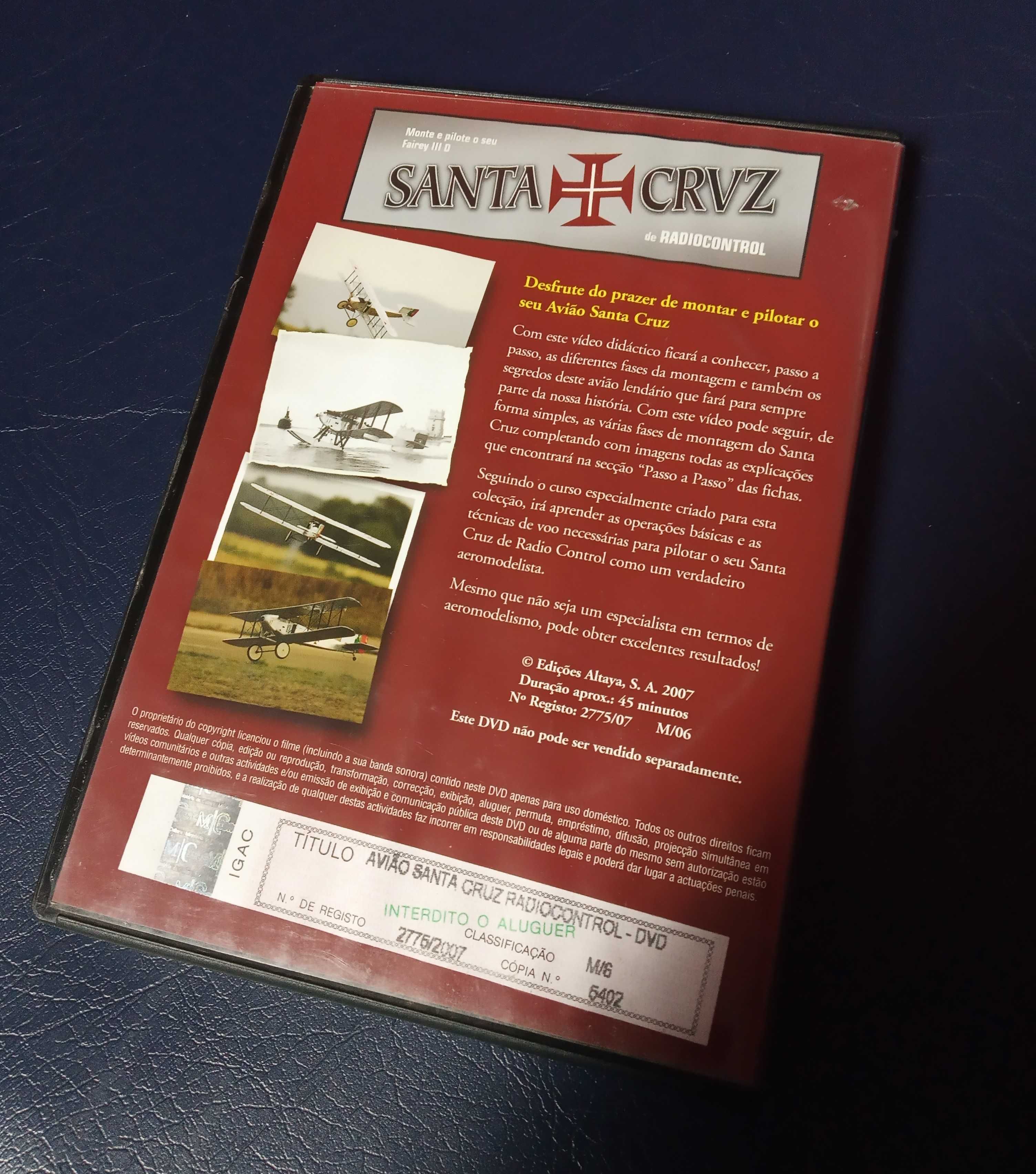 Fascículos Colecção Avião Santa Cruz Rádio Control Altaya