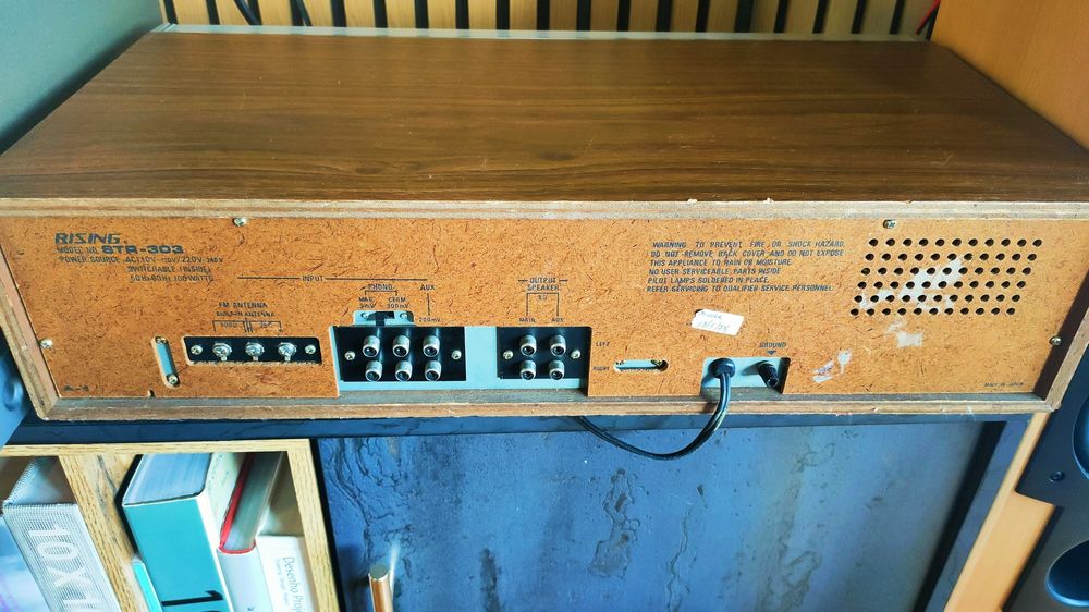 RISING STR-303 Amplificador, leitor de cassetes e radio