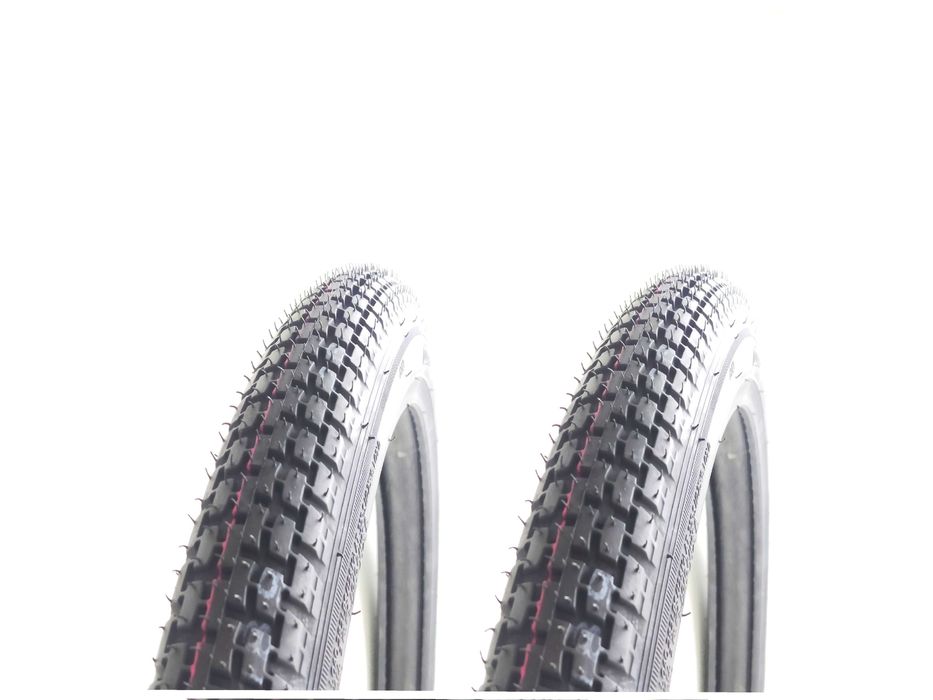 Komplet opony + dętki + fartuchy ochronne Romet Komar 19 x 2.25 opona