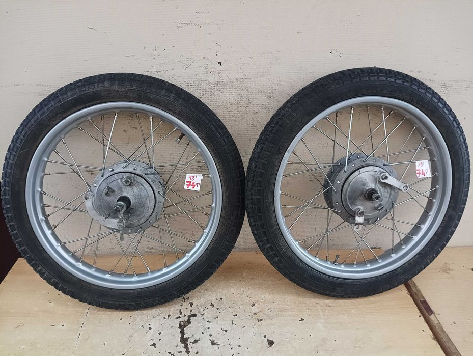 WSK - koła 18 cali - przód + tył - (74P+74T)