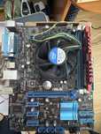 Motherboart com processador p8h61 e ram
